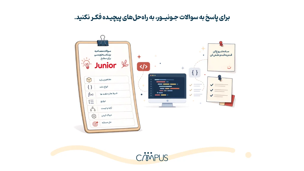 سوالات مصاحبه برنامه نویسی